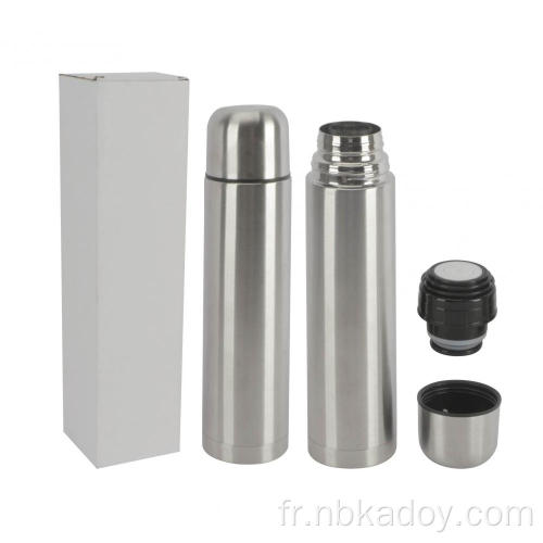1000 ml Bullet double couche double couvercle thermos